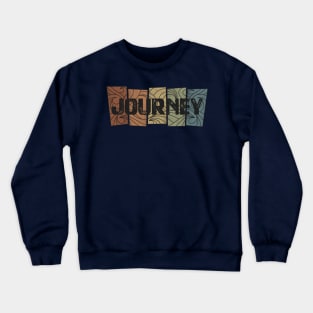 Journey Retro Pattern Crewneck Sweatshirt